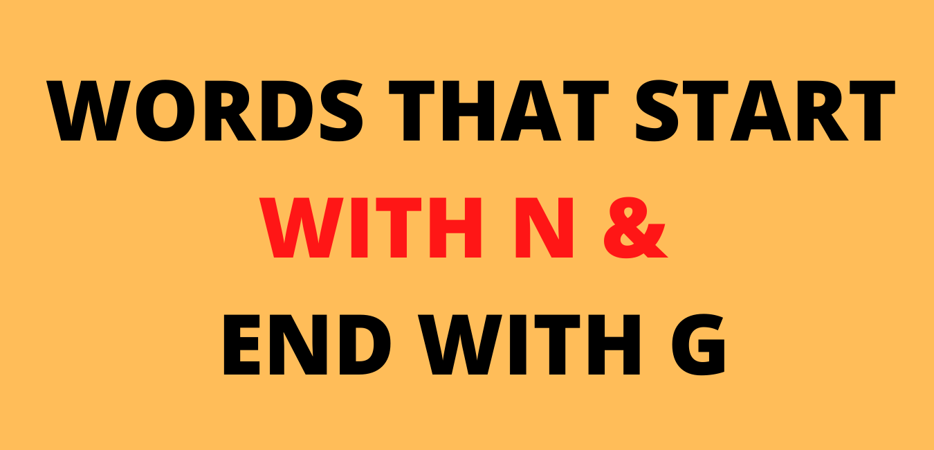 words that start with N and end with G