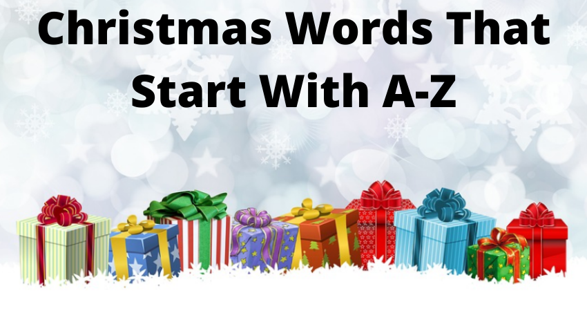 Christmas Words That Start With A-Z